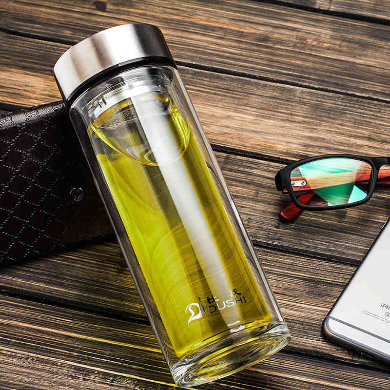 杜氏高硼硅雙層玻璃杯男士水晶商務(wù)杯B303